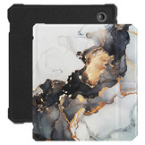 Kobo Libra 2 (7 inch) Vegan saffiano leren sleepcover hoes Marble Magnus