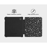 Kobo Libra 2 (7 inch) Vegan saffiano leren sleepcover hoes Terrazzo Bergamo