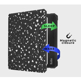 Kobo Libra 2 (7 inch) Vegan saffiano leren sleepcover hoes Terrazzo Bergamo