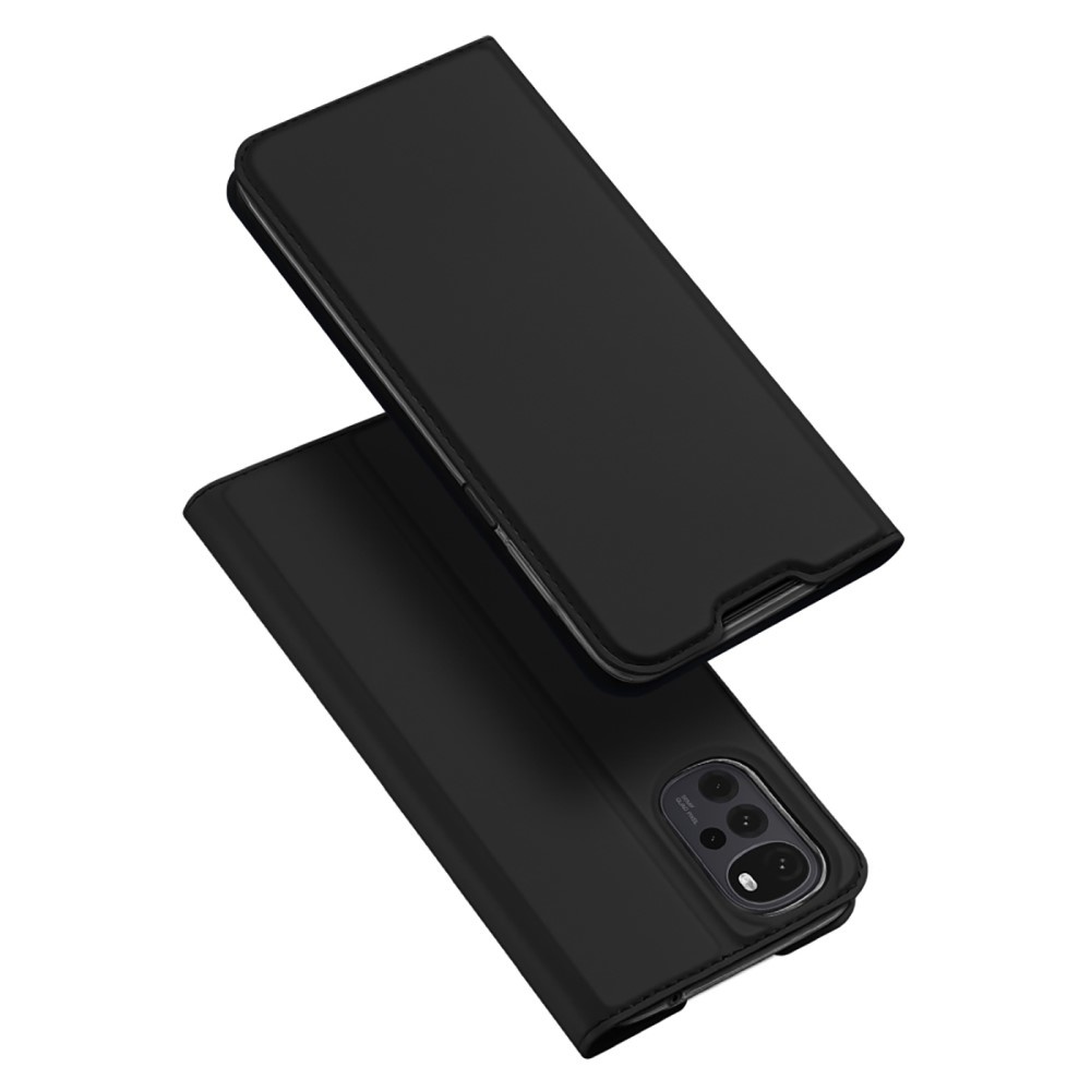 Motorola Moto G22 Slim Bookcase hoes Zwart