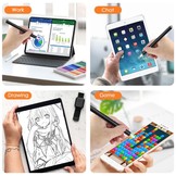 2-in-1 Stylus pen voor precisiewerk tot normaal gebruik Zwart