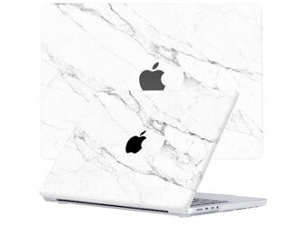 Lunso MacBook Pro 16 inch (2021-2024) cover hoes - case - Marble Vana