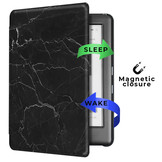 Kobo Glo, Kobo Glo HD en Kobo Touch 2.0 (6 inch) Vegan saffiano leren sleepcover hoes Marble Shire