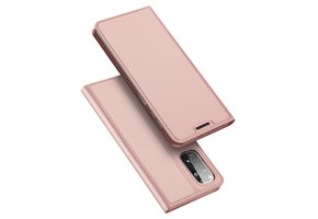 Dux Ducis - Slim bookcase hoes - Xiaomi Redmi Note 11 - Rose Goud