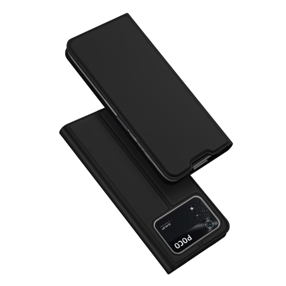 Xiaomi Poco M4 Pro 4G Slim Bookcase hoes Zwart