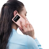 Xiaomi Poco X4 Pro 5G Slim Bookcase hoes Rose Goud