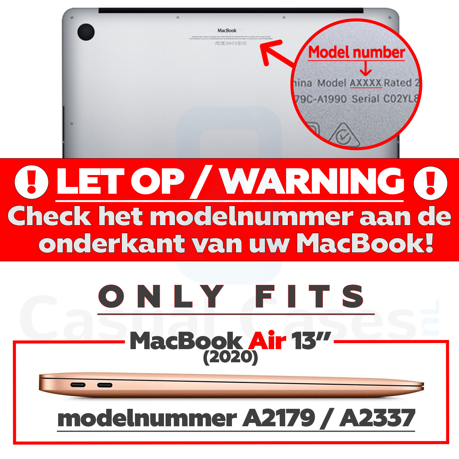 Matte cover hoes Zwart voor de MacBook Air 13 inch (2020)