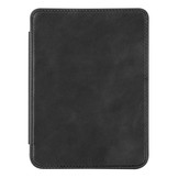 Kobo Glo, Kobo Glo HD en Kobo Touch 2.0 (6 inch) Lederen sleepcover hoes Zwart