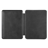 Kobo Glo, Kobo Glo HD en Kobo Touch 2.0 (6 inch) Lederen sleepcover hoes Zwart