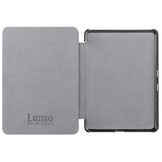 Kobo Glo, Kobo Glo HD en Kobo Touch 2.0 (6 inch) Lederen sleepcover hoes Zwart