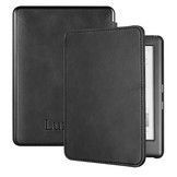 Kobo Glo, Kobo Glo HD en Kobo Touch 2.0 (6 inch) Lederen sleepcover hoes Zwart