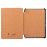 Kobo Glo, Kobo Glo HD en Kobo Touch 2.0 (6 inch) Lederen sleepcover hoes Cognac