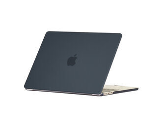 Lunso MacBook Air 13 inch (2022-2025) cover hoes - case - Mat Zwart