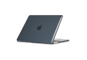 Lunso MacBook Air 13 inch (2022-2026) cover hoes - case - Glanzend Zwart