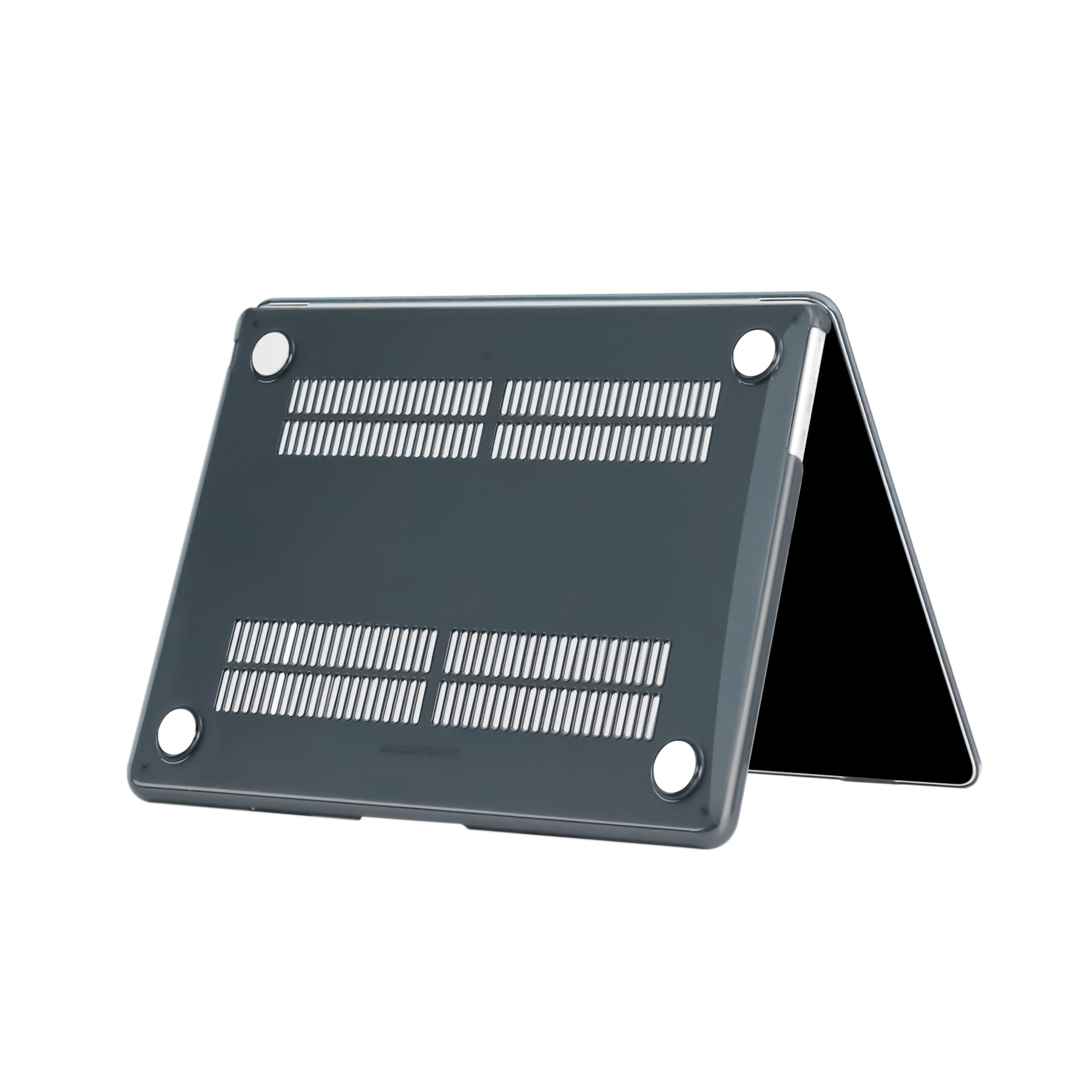 MacBook Air 13 inch (2022-2026) cover hoes case - Glanzend Zwart