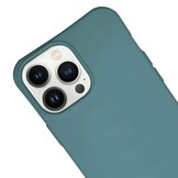 iPhone 13 Pro Max Telefoonhoes met koord Donkergroen