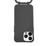 iPhone 13 Pro Max Telefoonhoes met koord Zwart