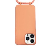 iPhone 13 Pro Max Telefoonhoes met koord Oranje