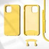 iPhone 13 Pro Max Telefoonhoes met koord Geel