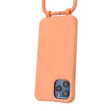 iPhone 13 Pro Max Telefoonhoes met koord Oranje
