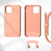 iPhone 13 Pro Max Telefoonhoes met koord Oranje