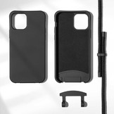 iPhone 13 Pro Max Telefoonhoes met koord Zwart