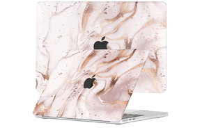 Lunso MacBook Air 13 inch (2022-2025) cover hoes - case - Marble Vera
