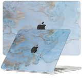 MacBook Air 13 inch (2022-2025) cover hoes case - Marble Ariel - Model A2681 / A3113 / A3240