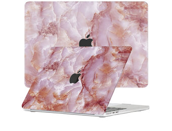 Lunso MacBook Air 13 inch (2022-2025) cover hoes - case - Marble Finley