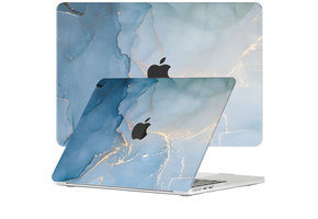 Lunso MacBook Air 13 inch (2022-2025) cover hoes - case - Aciano Azul