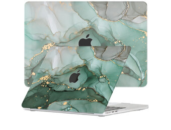 Lunso MacBook Air 13 inch (2022-2025) cover hoes - case - Green Maeve