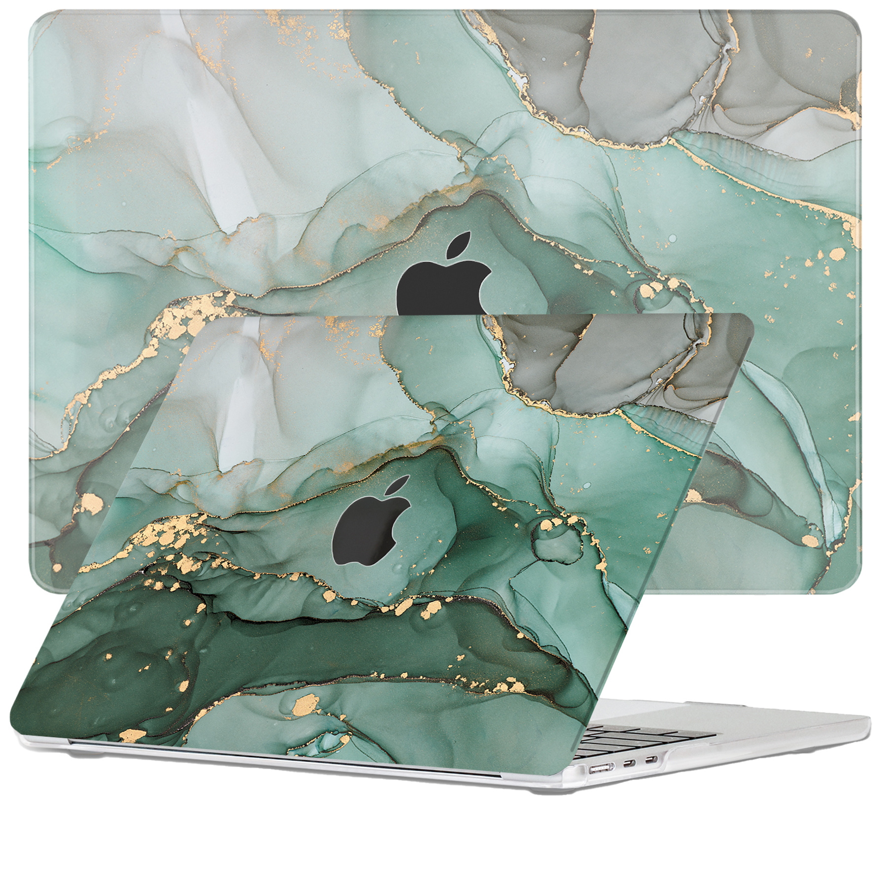 MacBook Air 13 inch (2022-2026) cover hoes case - Green Meave