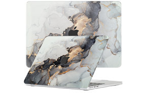 Lunso MacBook Air 13 inch (2022-2026) cover hoes - case - Marble Magnus