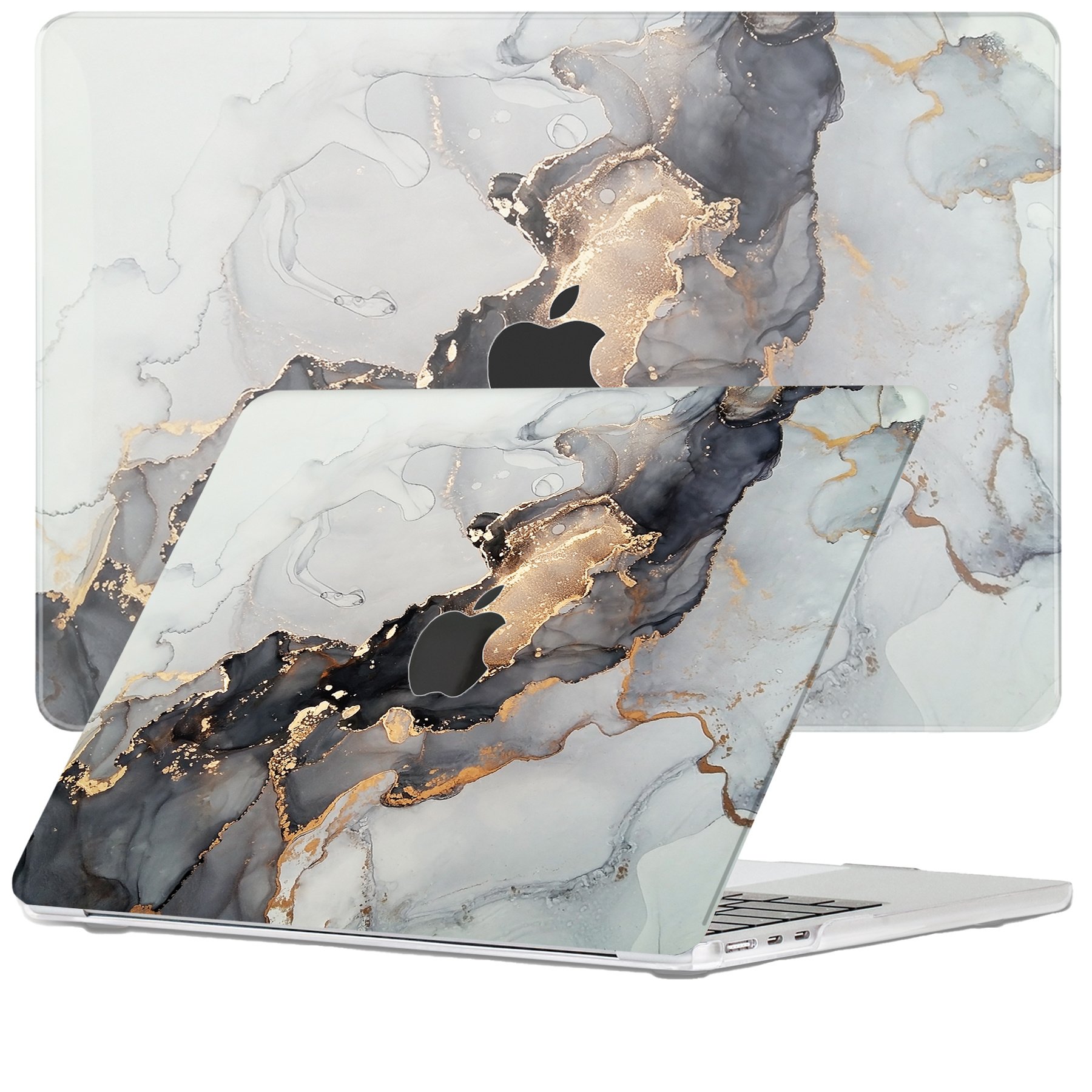 Lunso - cover hoes - MacBook Air 13 inch M2 (2022) - Marble Magnus