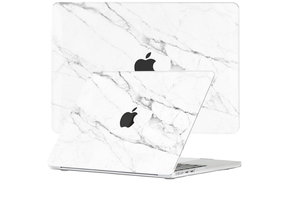 Lunso MacBook Air 13 inch (2022-2026) cover hoes - case - Marble Vana