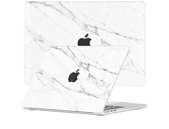 Lunso MacBook Air 13 inch (2022-2025) cover hoes - case - Marble Vana
