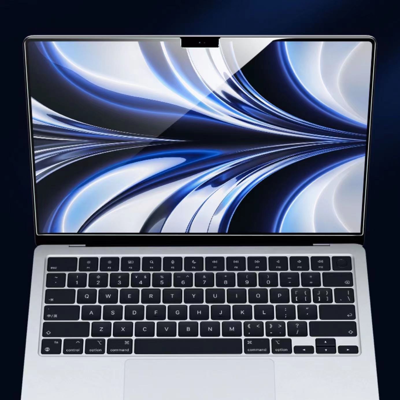 MacBook Air 13 inch (2022-2026) beschermfolie - Full cover screen protector