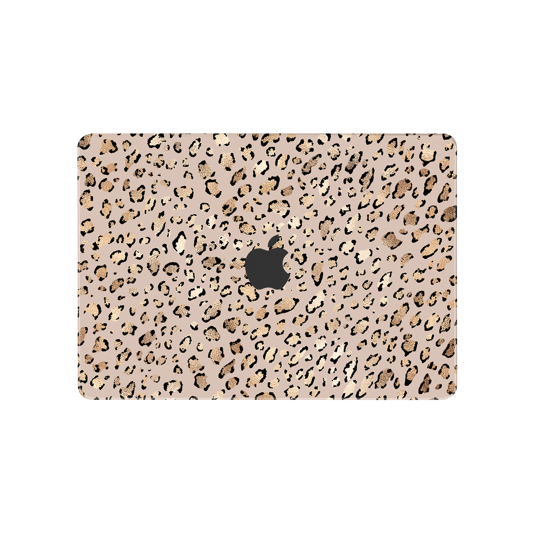 MacBook Air 13 inch (2022-2026) cover hoes case - Leopard Rose Gold