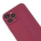 iPhone 13 Pro Telefoonhoes met koord + Kralenketting Rood