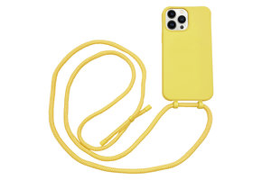 Høyde - iPhone 13 Pro - Telefoonhoes met koord - Geel