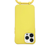 iPhone 13 Pro Telefoonhoes met koord Geel