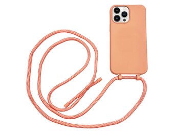 Høyde - iPhone 13 Pro - Telefoonhoes met koord - Oranje