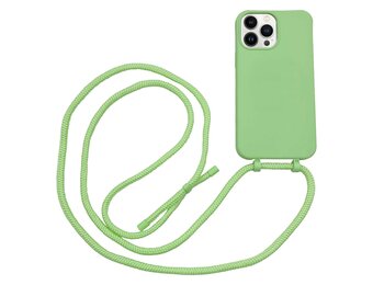 Høyde - iPhone 13 Pro - Telefoonhoes met koord - Lime Groen