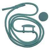 iPhone 13 Pro Telefoonhoes met koord en handige Socket Houder Donkergroen