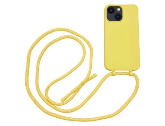 Høyde - iPhone 13 - Telefoonhoes met koord - Geel
