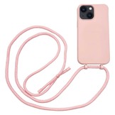 iPhone 13 Telefoonhoes met koord Roze