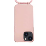 iPhone 13 Telefoonhoes met koord Roze