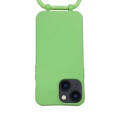 iPhone 13 Telefoonhoes met koord Lime Groen