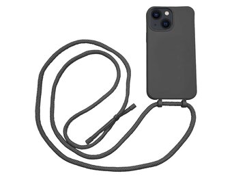Høyde - iPhone 13 Mini - Telefoonhoes met koord - Zwart