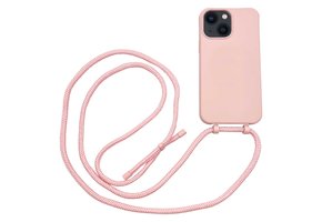 Høyde - iPhone 13 Mini - Telefoonhoes met koord - Roze